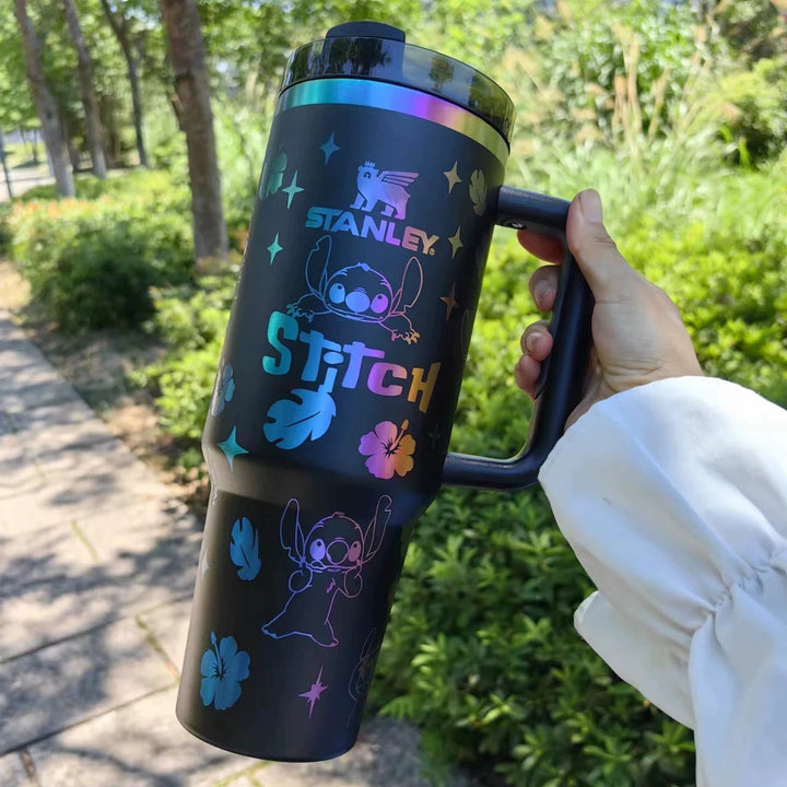 🔥Gobelet isotherme Stitch 40 oz 🥰 Couvercle avec paille offert en cadeau🎁