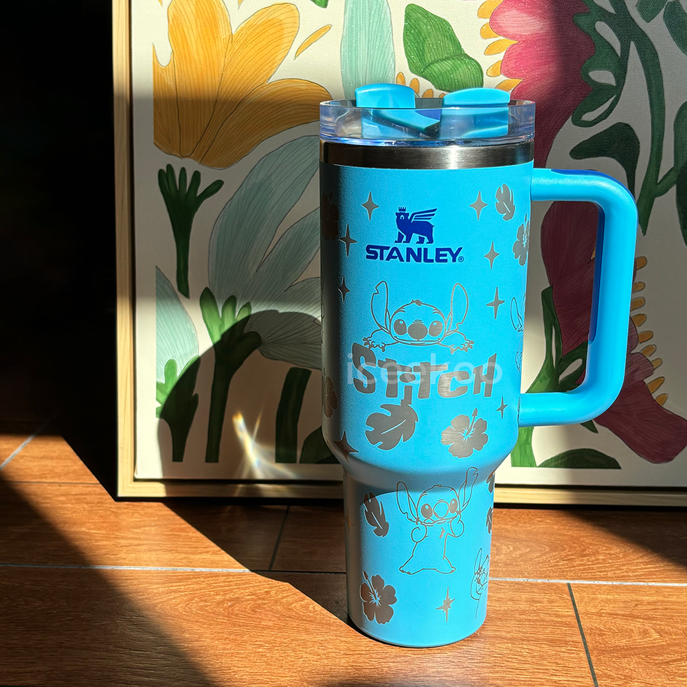 🔥Gobelet isotherme Stitch 40 oz 🥰 Couvercle avec paille offert en cadeau🎁