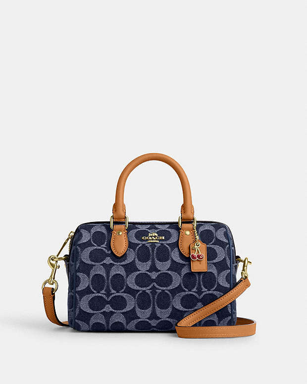 Mini sac bandoulière Rowan en denim exclusif