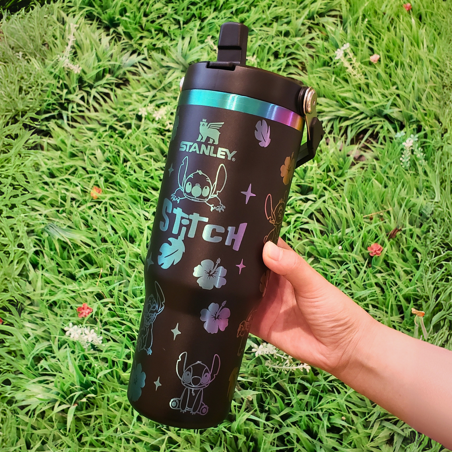 🔥Gobelet isotherme Stitch 40 oz 🥰 Couvercle avec paille offert en cadeau🎁
