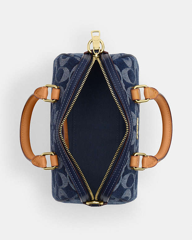 Mini sac bandoulière Rowan en denim exclusif