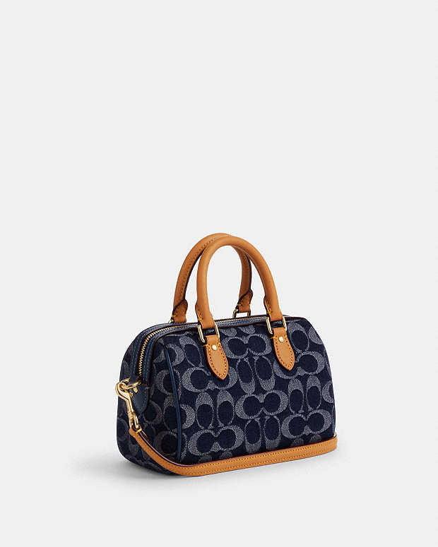Mini sac bandoulière Rowan en denim exclusif