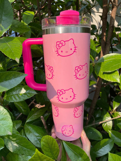 🔥40 OZ Hello Kitty In-Car Insulated Cup