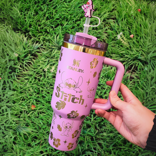 🔥Gobelet isotherme Stitch 40 oz 🥰 Couvercle avec paille offert en cadeau🎁