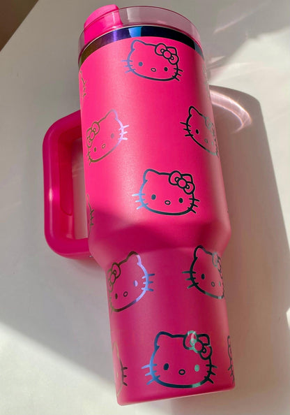 🔥40 OZ Hello Kitty In-Car Insulated Cup