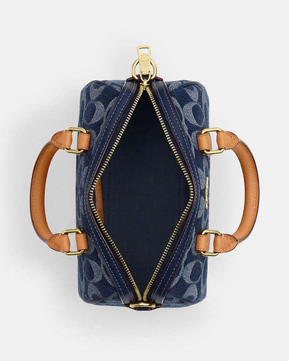 Mini sac bandoulière Rowan en denim exclusif