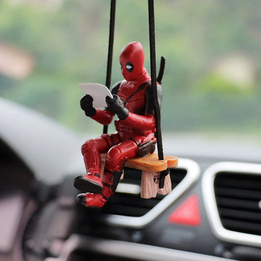🔥Swinging Deadpool  + 🔥6 Deadpool Action Figures - Pack of 6