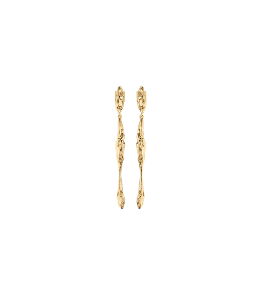 Boucles d’oreilles pendantes Eroz - Dorée à l’or 24 carats