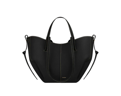 Cyme Mini Edition Noir Grainé Coutures Écrues