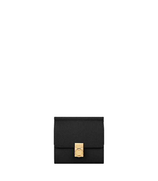 Portefeuille Numéro Sept - Noir Grainé